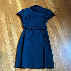 Classic Black Belted Dress